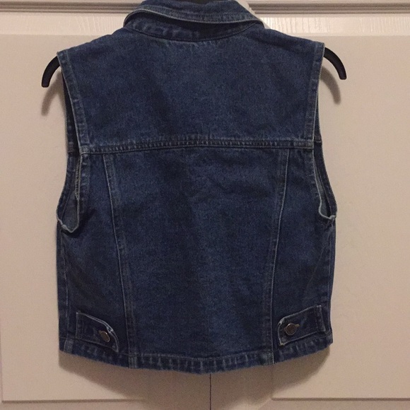 Denim Jean Jacket Vest - Picture 4 of 4